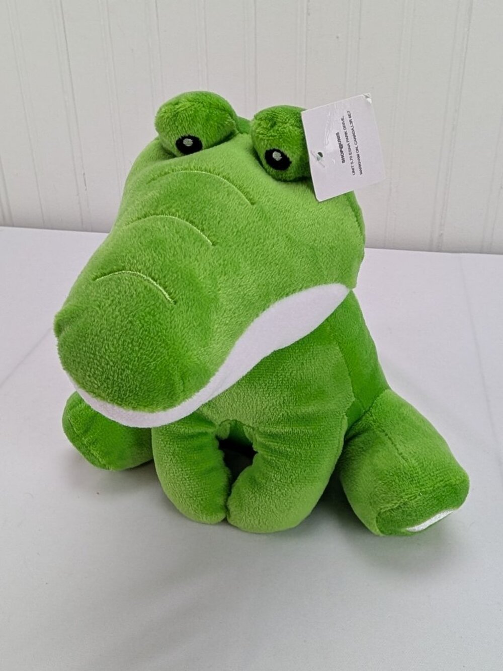 Unis Bright Green Huggable Crocodile Plush 8" Stuffed Animal Alligator Toy 0+